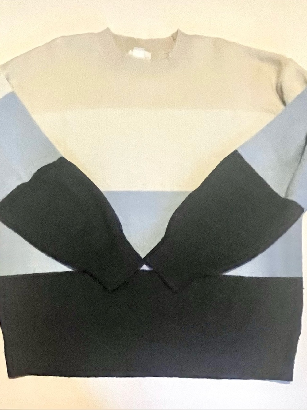 H & M Colour Block Sweater - M